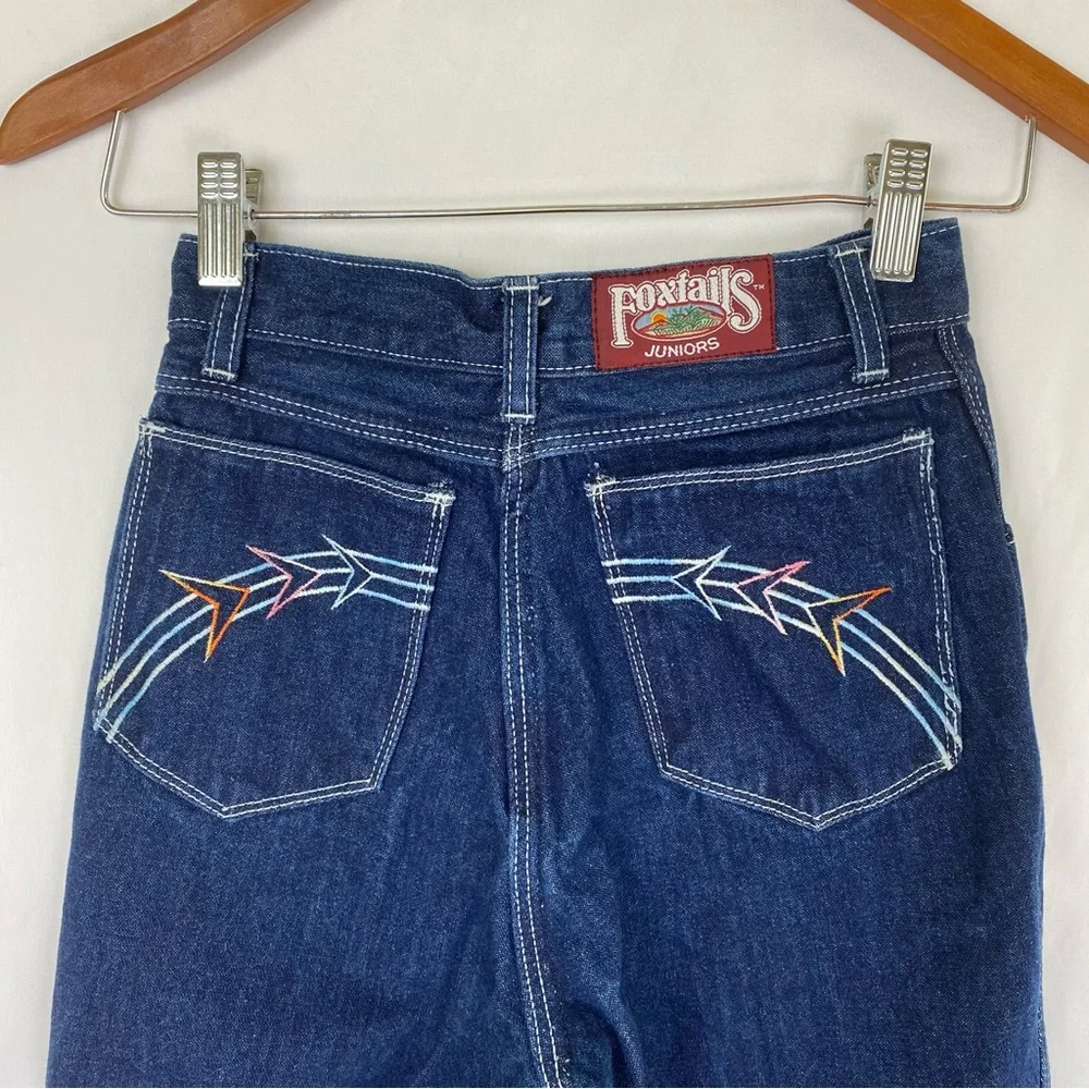 FOXTAILS Junior Vintage Denim Dark Wash Jeans Straight Leg High Rise Size‎ 3